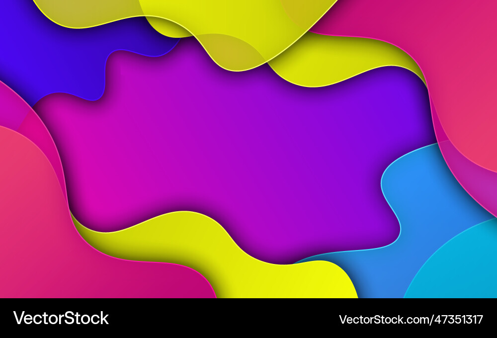 Abstract colorful gradient wavy with shadow Abstract colorful gradient wavy with shadow Vector Image