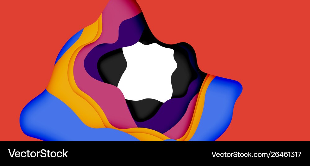 Abstract cut out waves for web design Abstract cut out waves for web design vector image