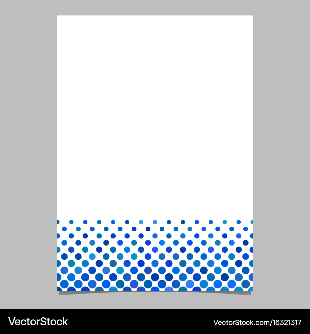 Dot pattern page template - design Vector Image