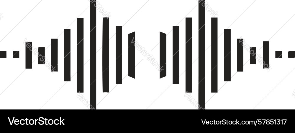 Minimalist sound bars equalizer display design Vector Image