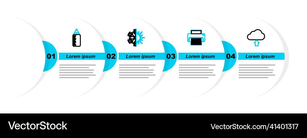 Set line cloud upload printer sun and snowflake Set line cloud upload printer sun and snowflake vector image