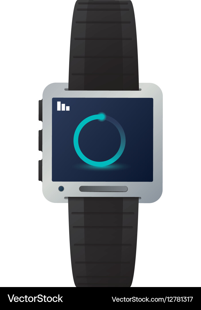 Smartwatch button thumbnail icon image vector image