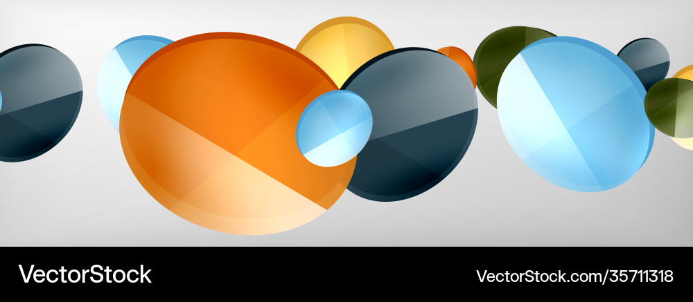 Abstract glossy round shapes background Abstract glossy round shapes background vector image