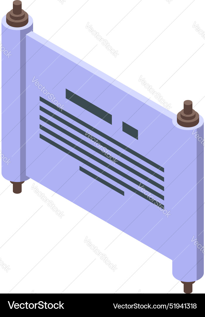 Ancient paper scroll with text is storing vector image