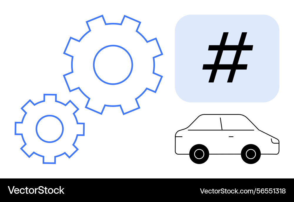 Automation metadata tag technology Automation metadata tag technology vector image