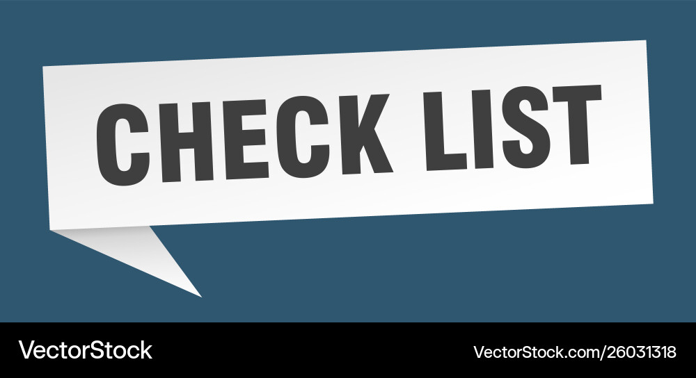 Check list vector image
