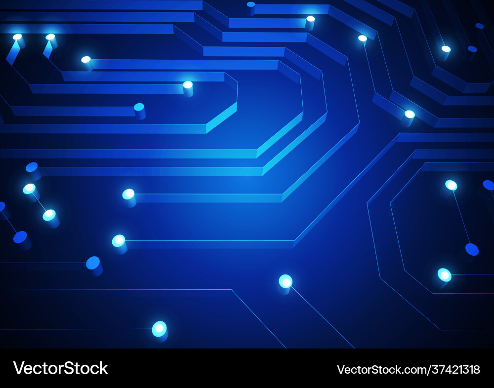Circuit technology background with hi-tech digital Circuit technology background with hi-tech digital vector image