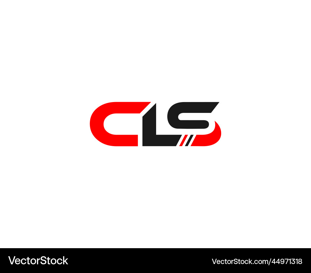 CLS Initial Logo Template vector image