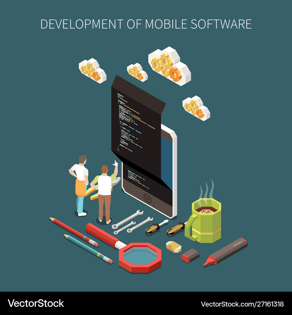 Programming development concept Vector Image