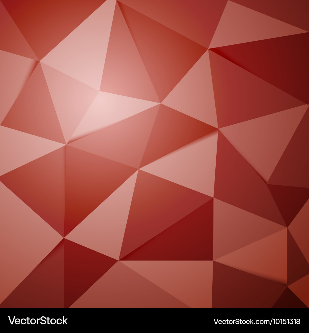 Red Polygon Abstract Background vector image