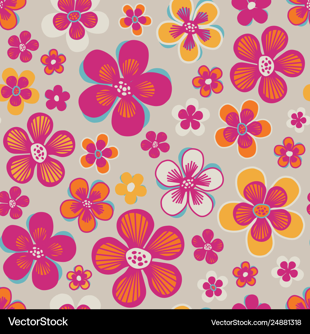 Seamless pattern with abstract hand painted Seamless pattern with abstract hand painted vector image
