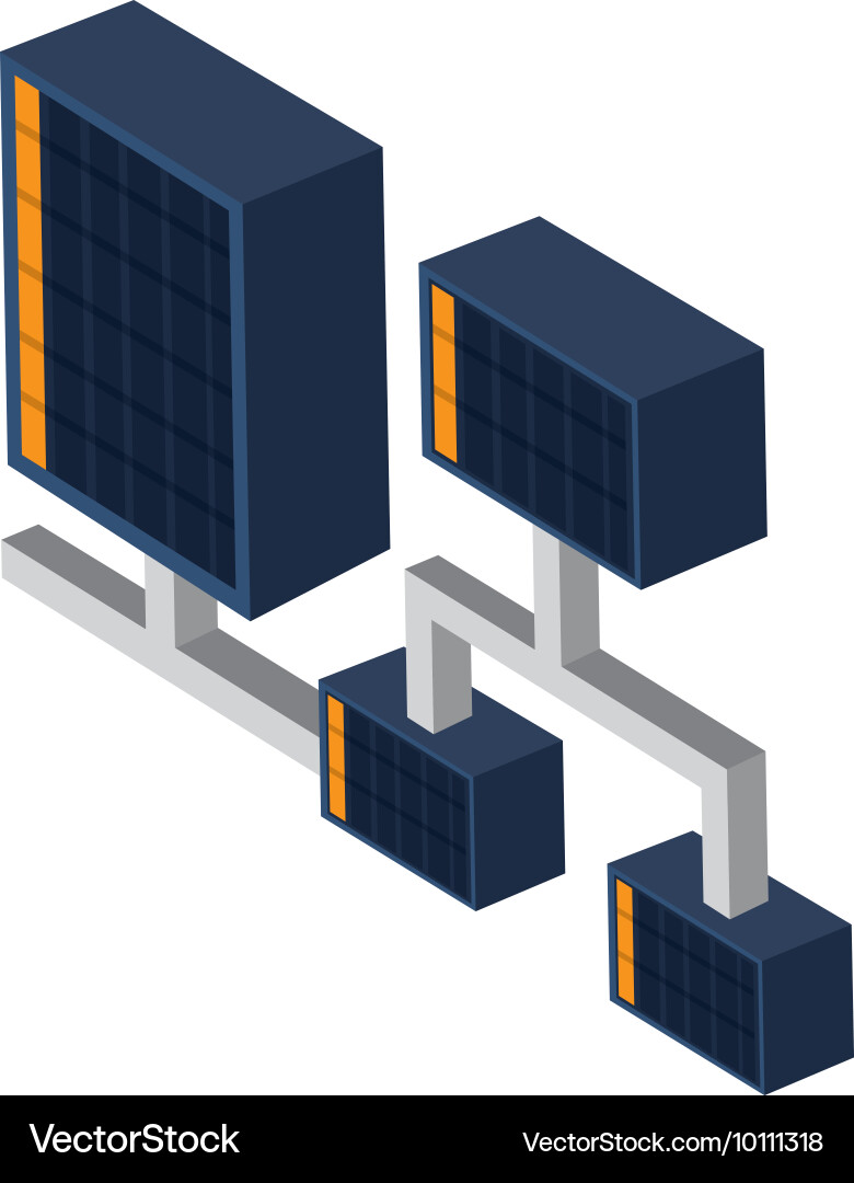 Server connection icon Vector Image