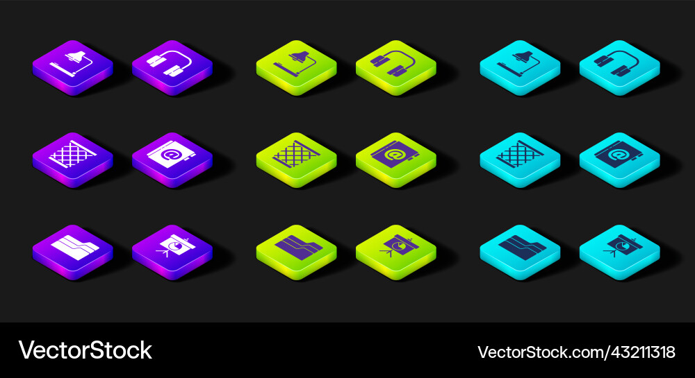 Set document folder chalkboard with diagram Set document folder chalkboard with diagram vector image