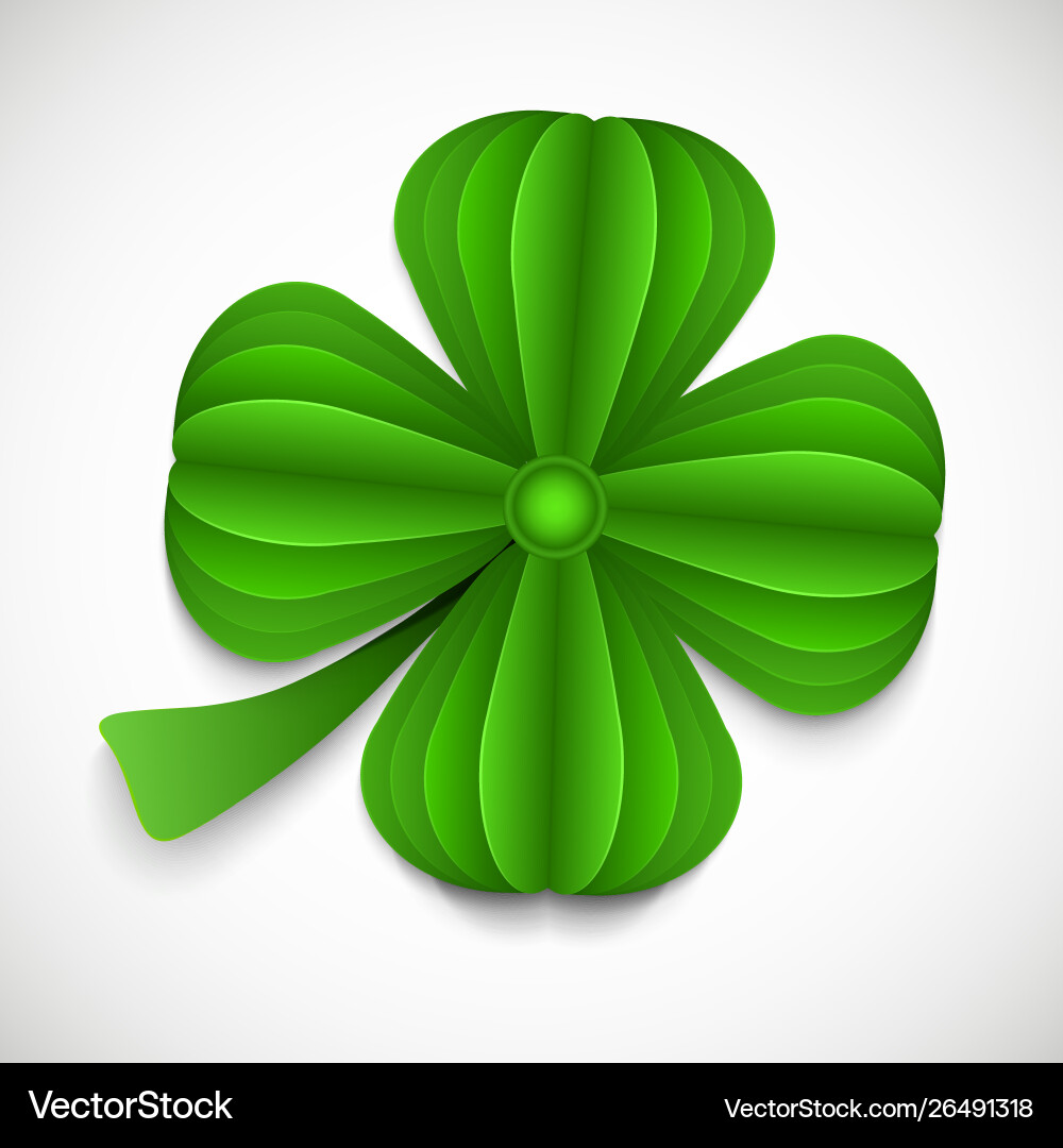 St patricks day background with clover St patricks day background with clover vector image