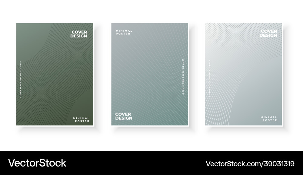 Abstract textured line gradient covers pattern vector image