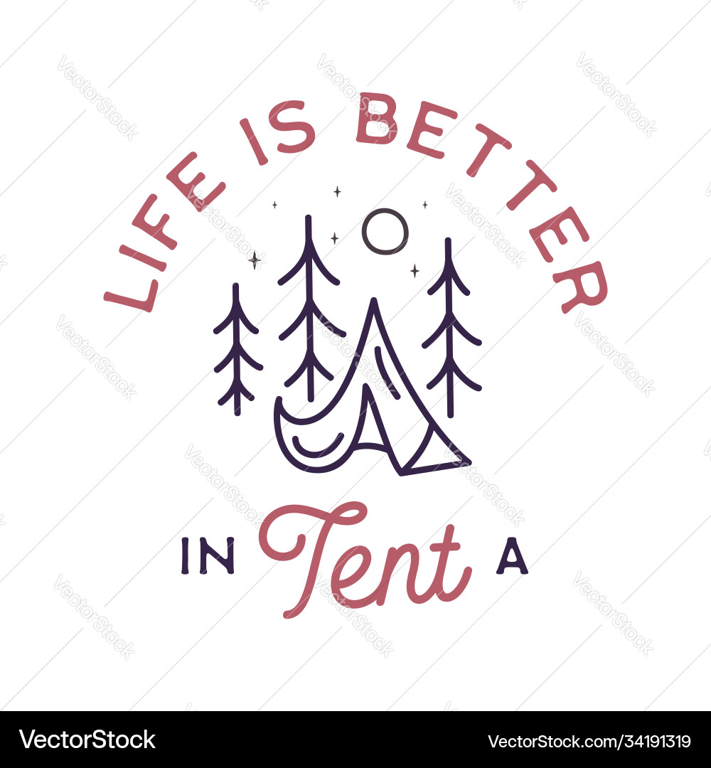 Camping Abenteuer Logo Emblem Design Camping Abenteuer Logo Emblem Design vektorbild