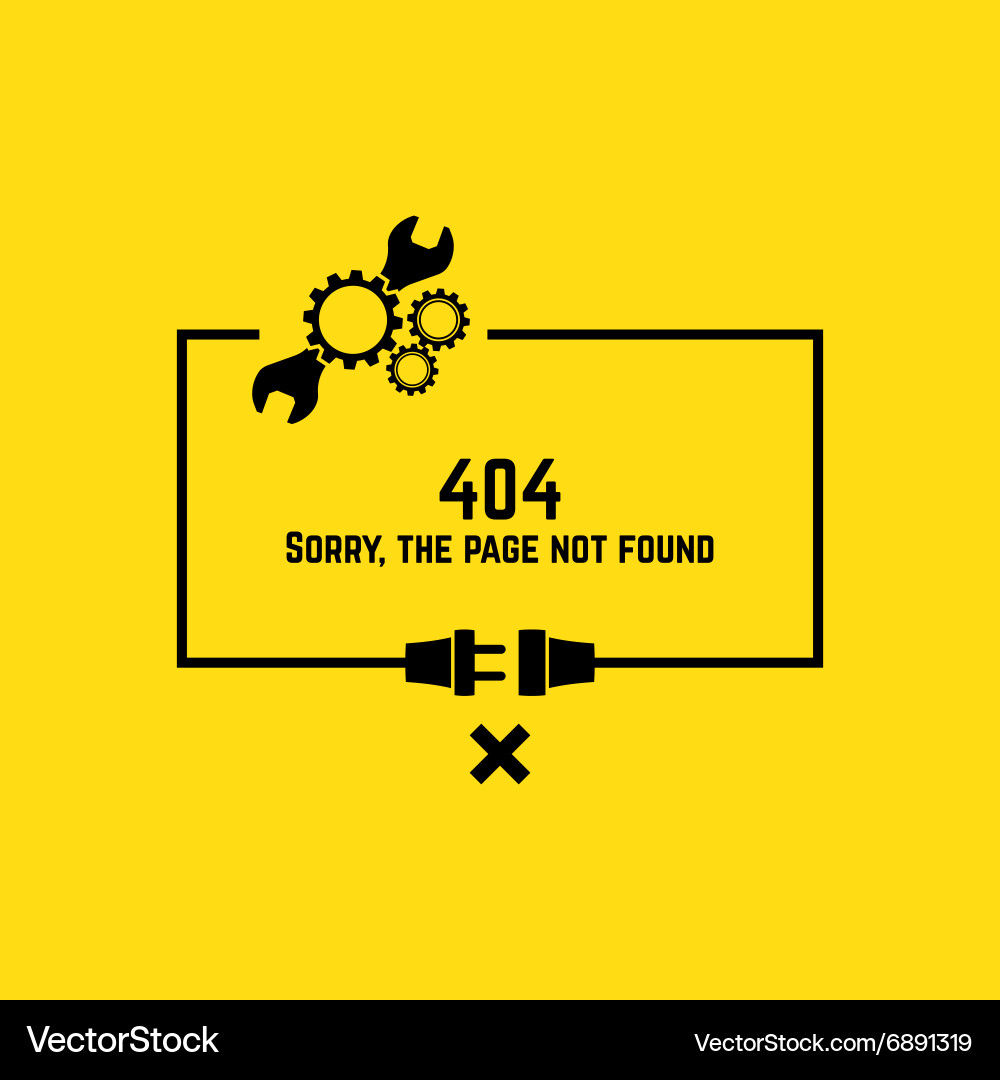Connection error vector image