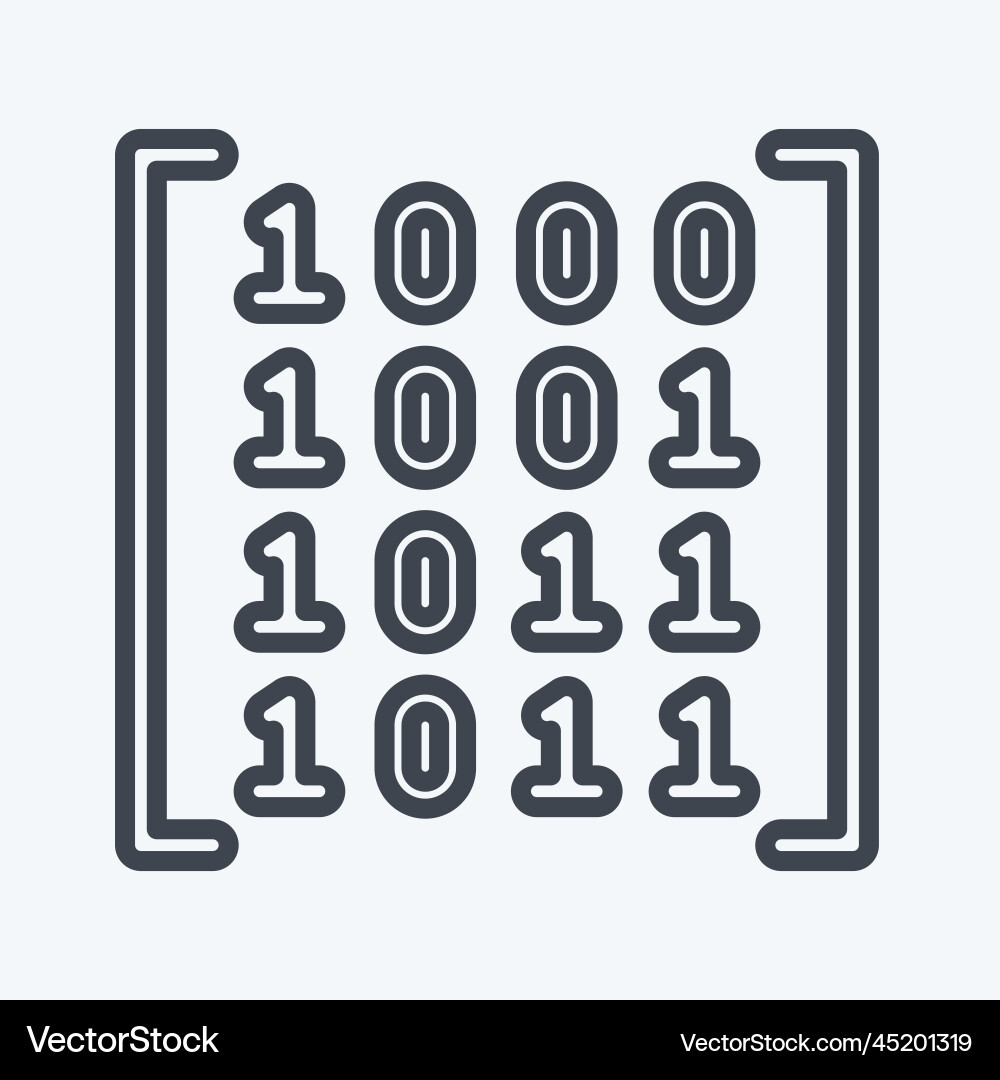 Icon data patterns related to machine learning Icon data patterns related to machine learning vector image
