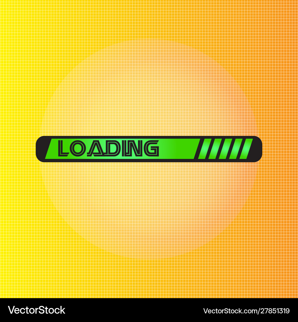 Loading bar over a textured background Vector Image