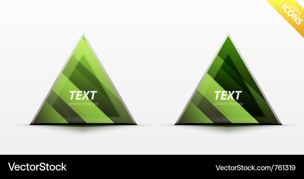 Triangle business design element Vector Image