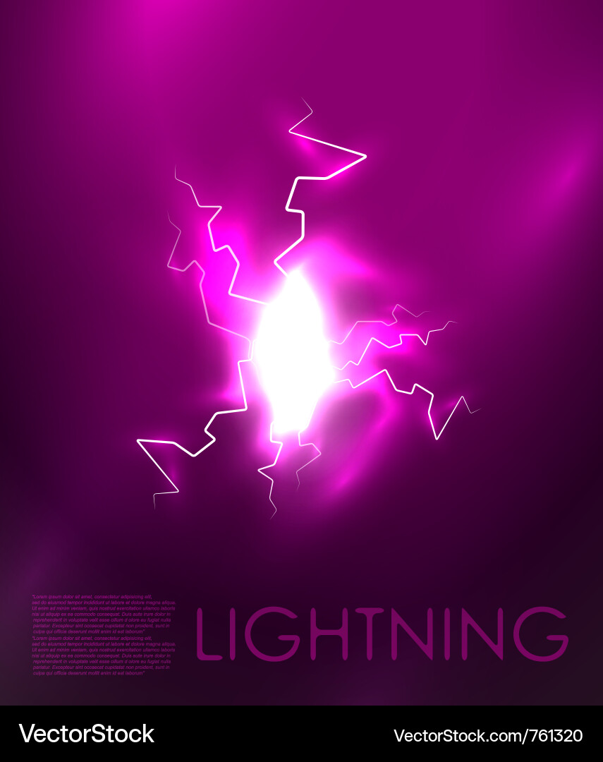 Abstract Lightning Background vector image