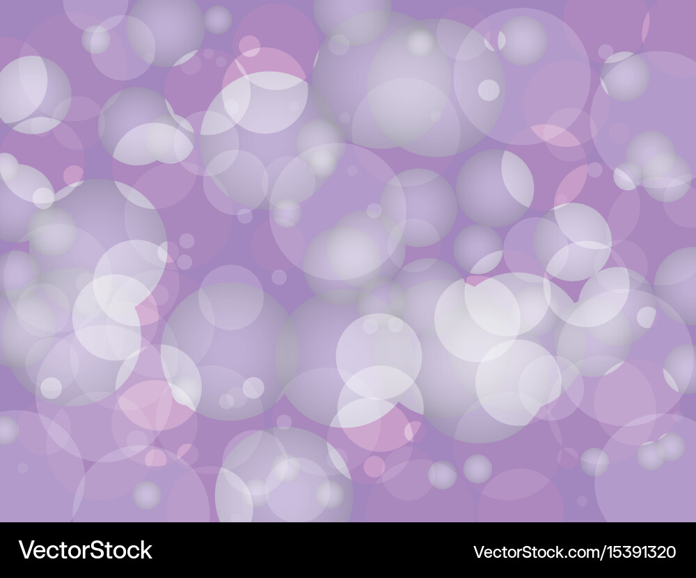 Abstract purple circular bokeh background Vector Image
