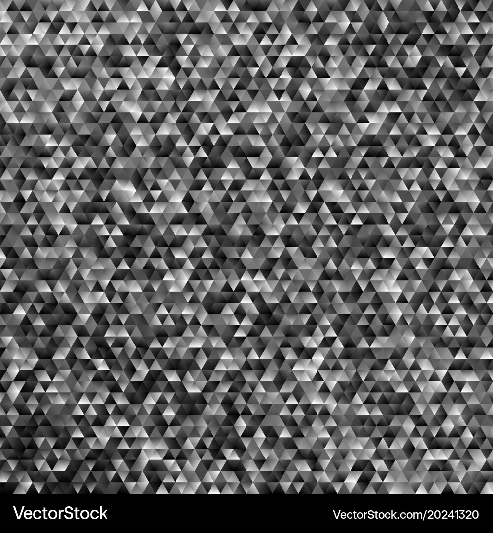 Dark grey abstract regular triangle tile mosaic vector image