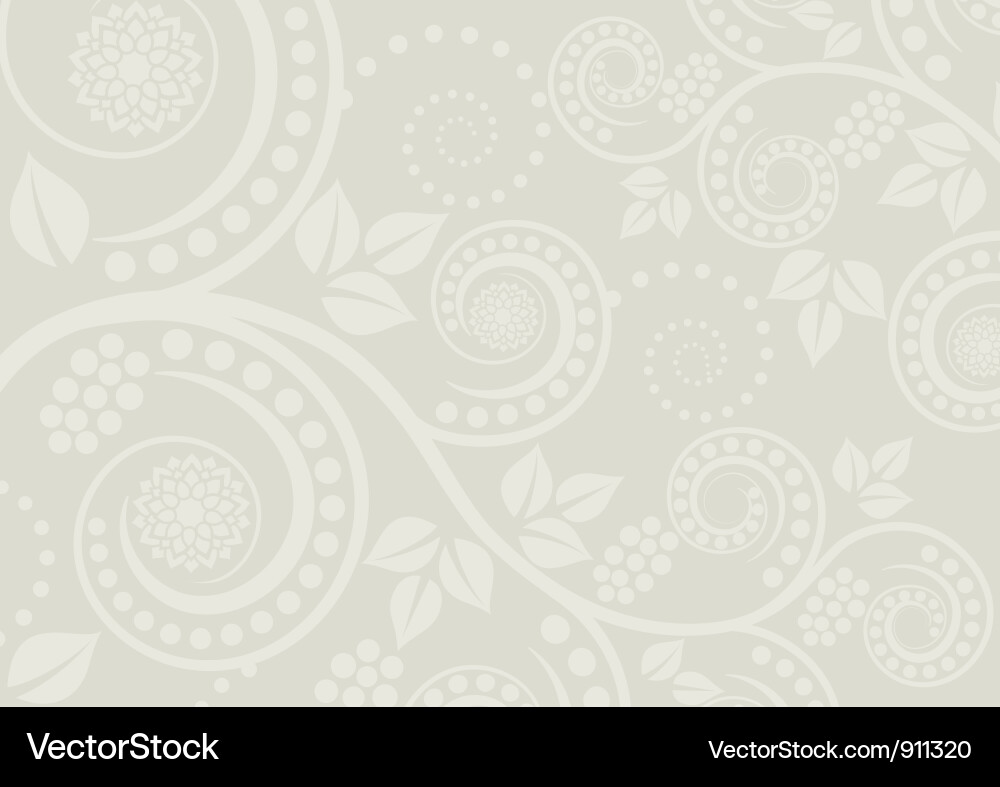 Elegant Leaf Pattern Background Vector Image