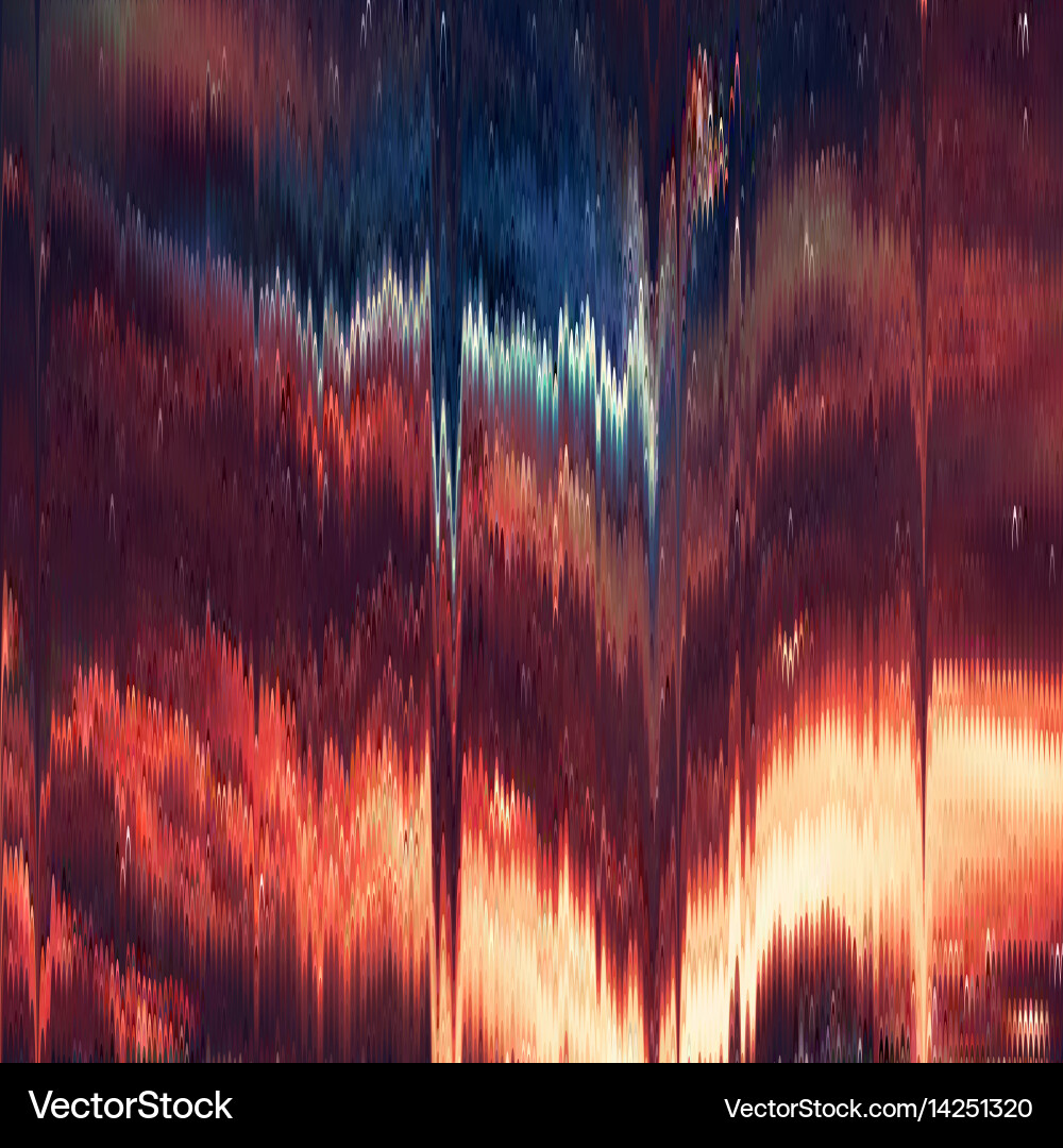 Glitch background digital image data vector image