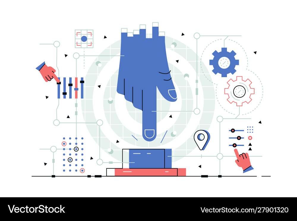 Manual Control Activation vector image