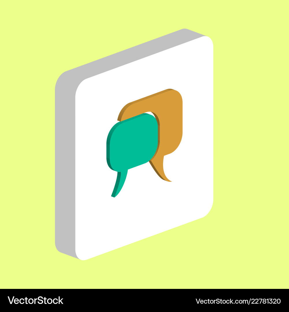 Quote text bubble computer symbol Quote text bubble computer symbol Vector Image