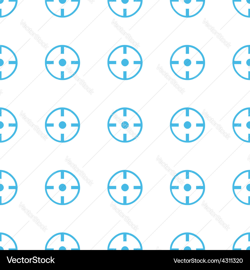 Unique target seamless pattern vector image