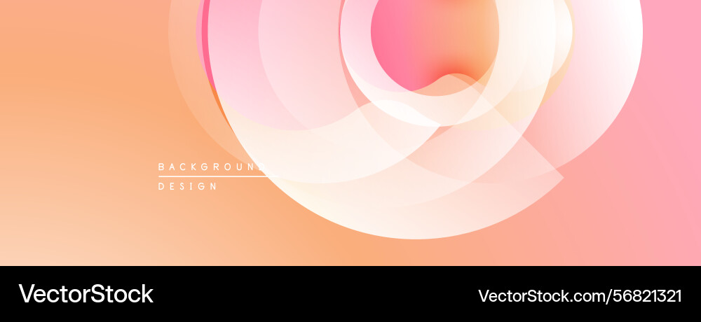 Abstract design features layered circles soft Abstract design features layered circles soft vector image