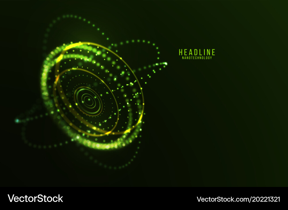 Abstract futuristic hud 3d object vector image