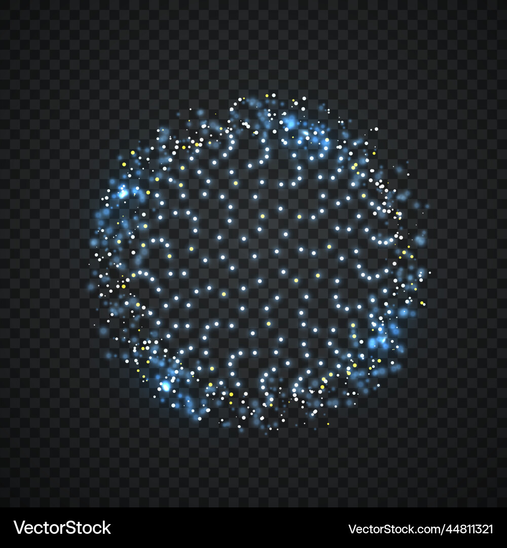Abstract sphere consisting of points Abstract sphere consisting of points vector image