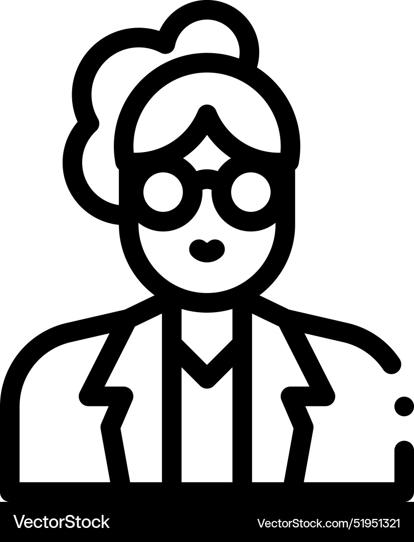 Chemist icon thin linear style design isolated Chemist icon thin linear style design isolated Vector Image