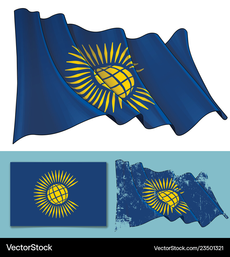 Commonwealth Flag - Textured Vector Image