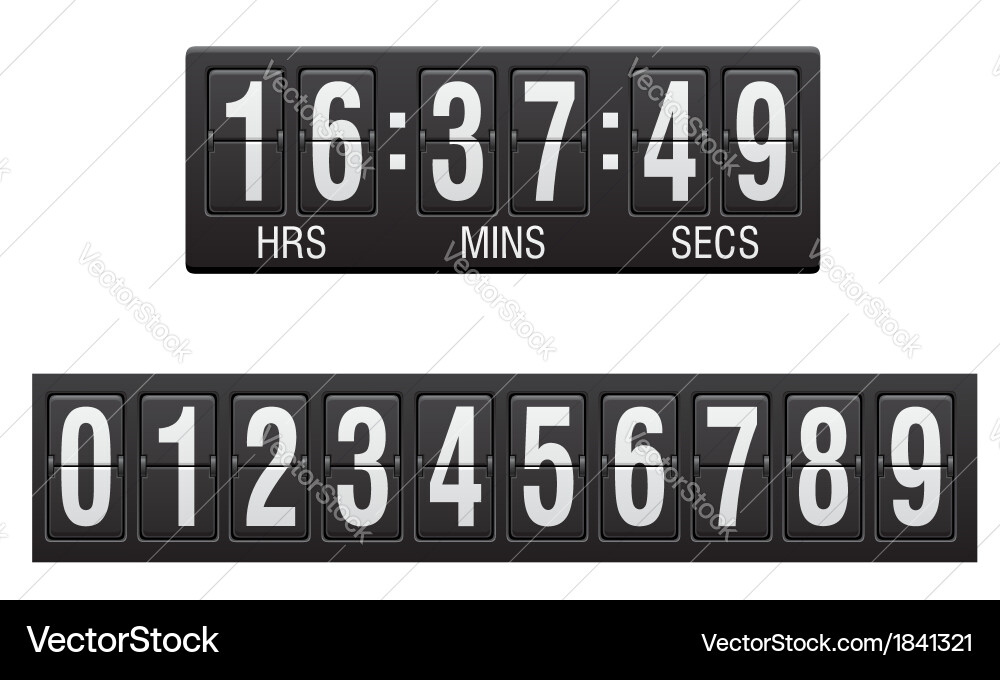 Countdown timer 01 vector image