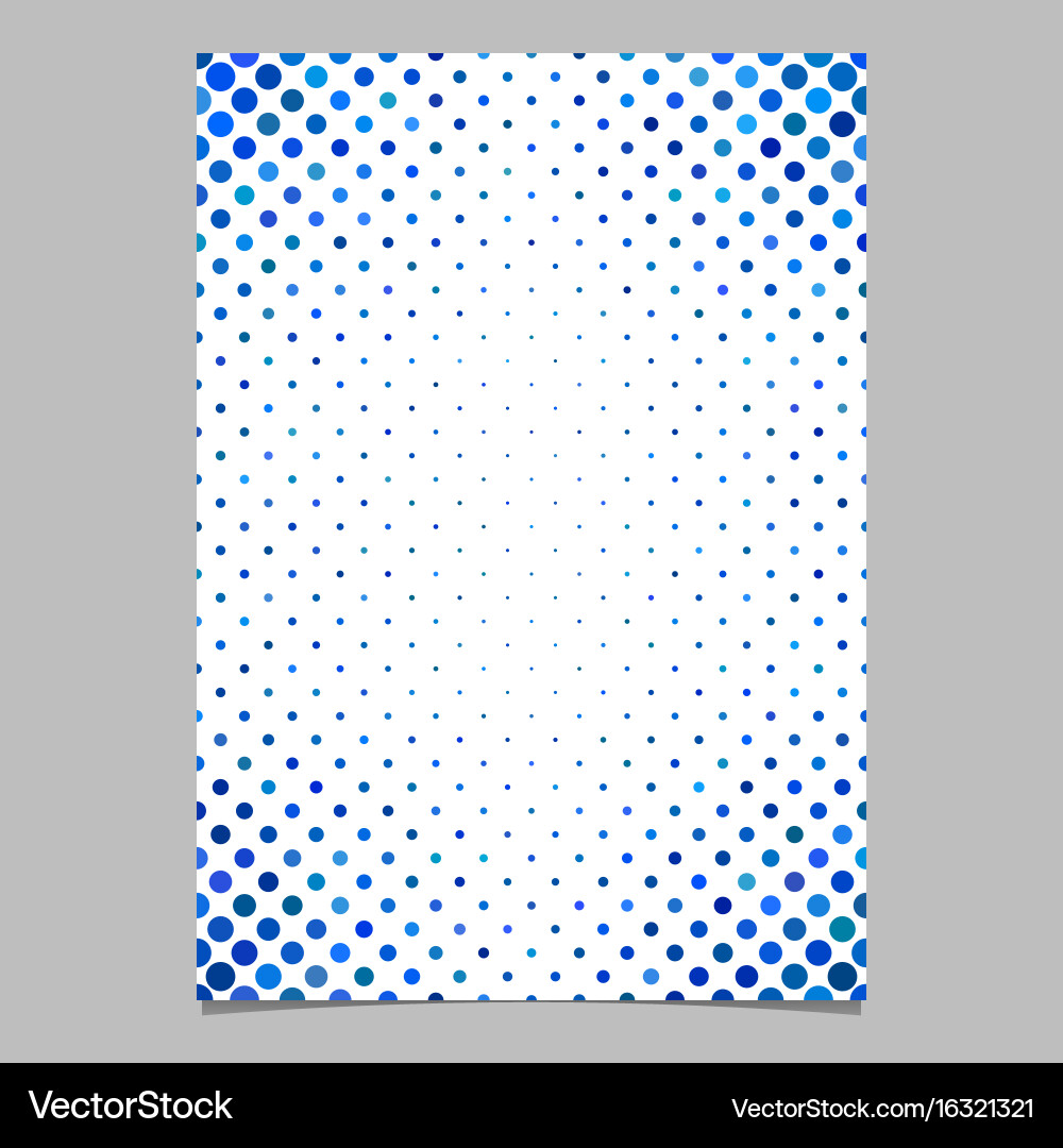 Dot pattern page template - design Vector Image