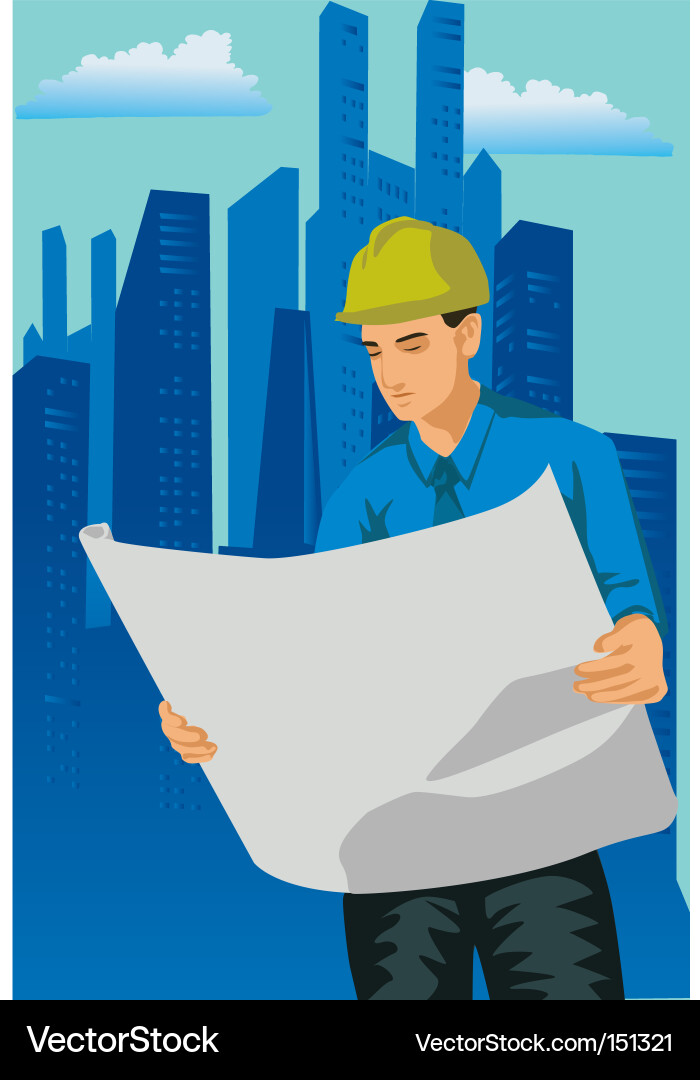 Engineer open resource Vector Image