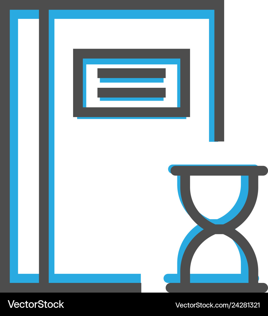 Notebook icon design interaction line Notebook icon design interaction line vector image