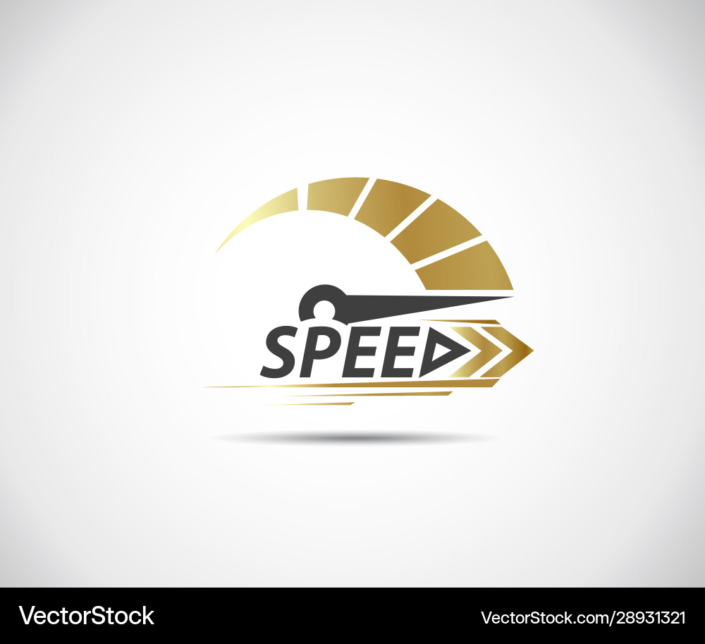 Speed logo racing event with main elements Speed logo racing event with main elements vector image