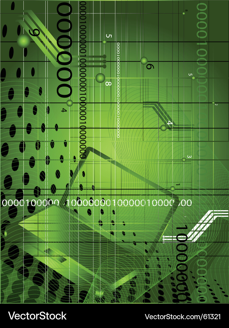 Technological Grid Background Vector Image