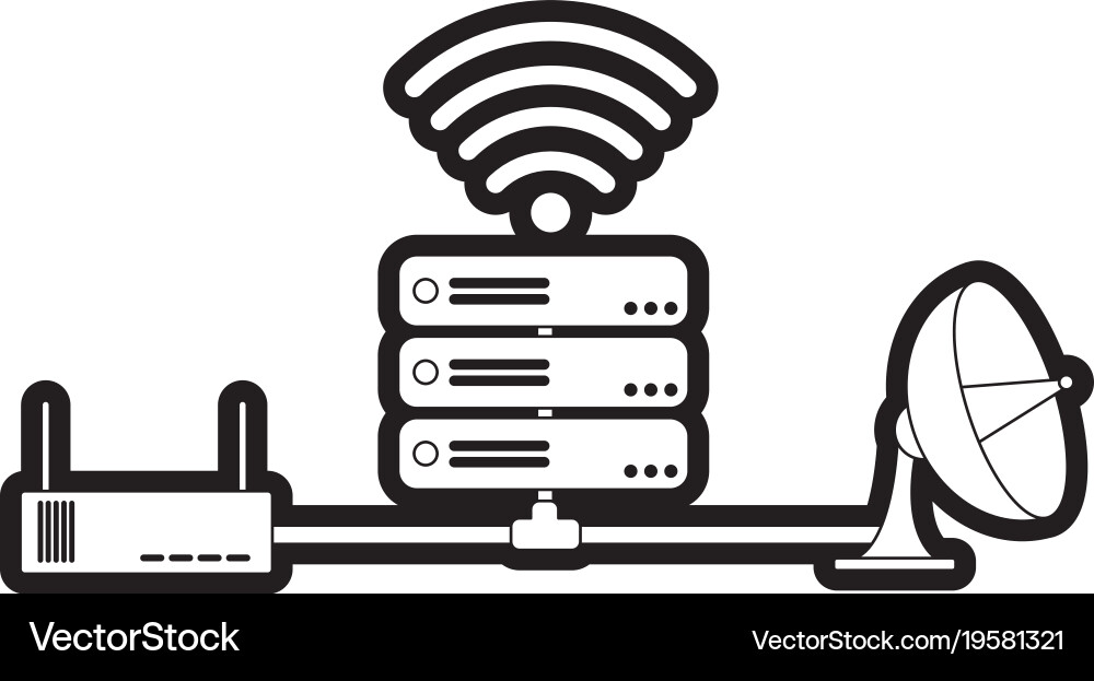 Web hosting design Vector Image