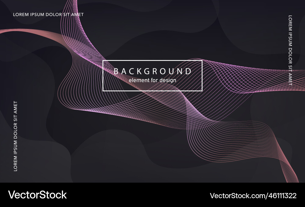 Abstract background wave element for design Vector Image
