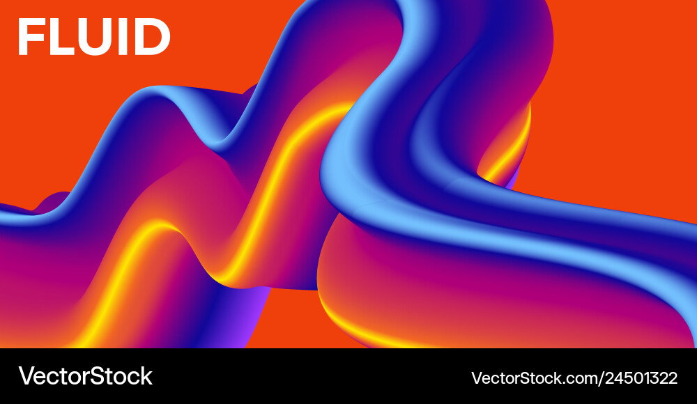 Abstract design template with 3d flow shapes Abstract design template with 3d flow shapes Vector Image