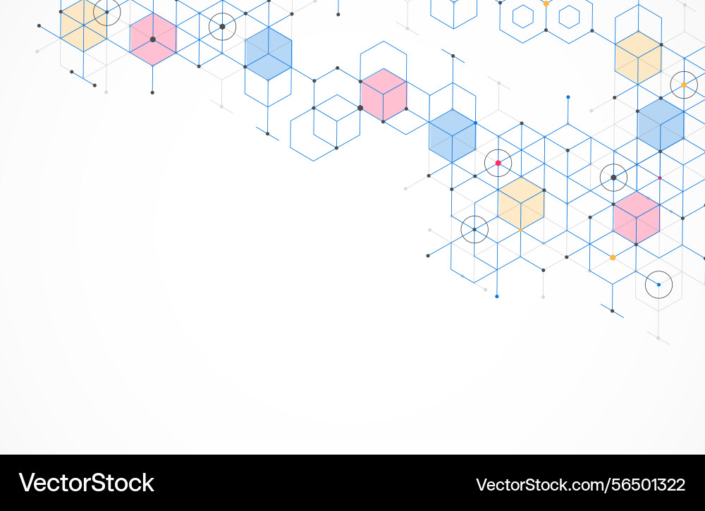 Abstract geometric boxes pattern dot line Abstract geometric boxes pattern dot line vector image