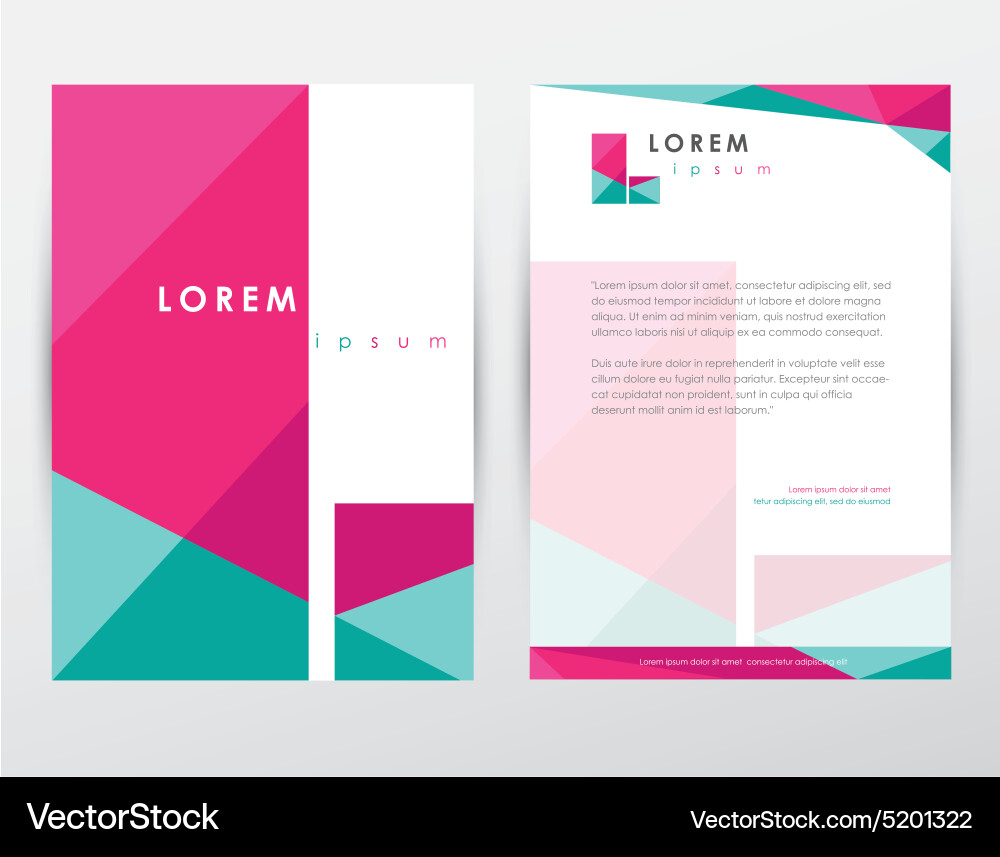 Company brochure template Royalty Free Vector Image