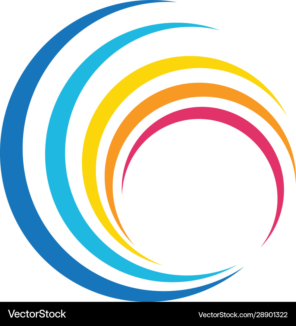 Dynamic Vortex Icon vector image