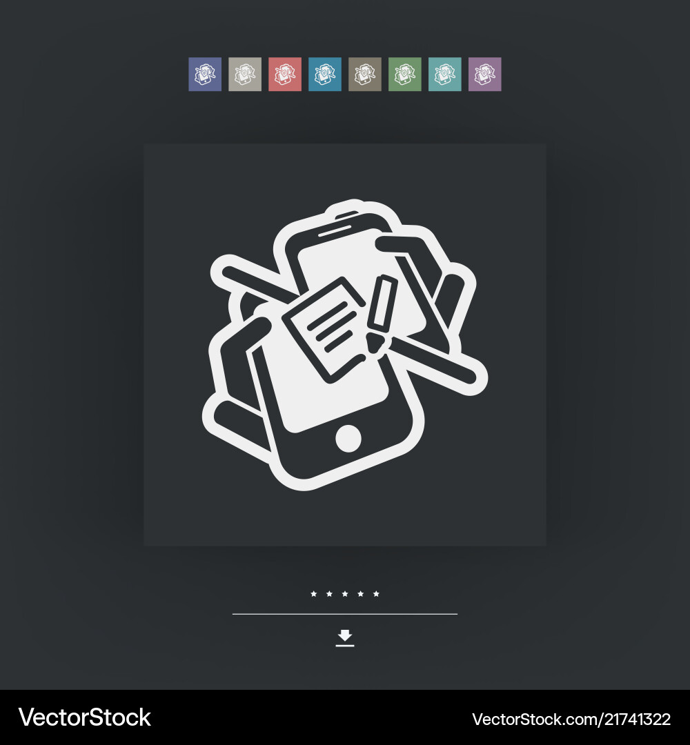 Mailbox on device Vector Image